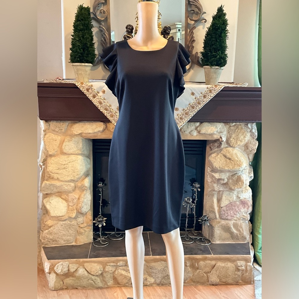 Tommy Hilfiger Women’s Flutter Sleeves Scuba Dress 10 - Picture 4 of 14